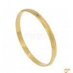 Diamond Cut Solid 22ct Gold Kara with Rising Center