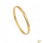 Highly Polished D-Shape 22ct Gold Kara