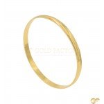 Highly Polished D-Shape 22ct Gold Kara