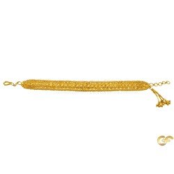 Beautiful Flat Wide 22ct Yellow Gold Bracelet