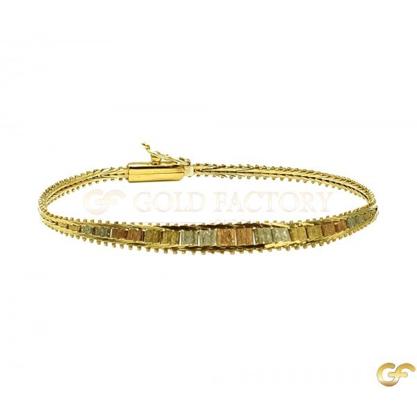 Luxurious Bracelet with Multitonal Detailing