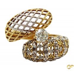 Exclusive Mesh Style 18ct Gold Ring