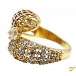 Exclusive Mesh Style 18ct Gold Ring