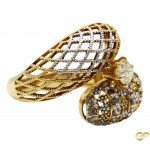 Exclusive Mesh Style 18ct Gold Ring