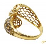 Exclusive Mesh Style 18ct Gold Ring