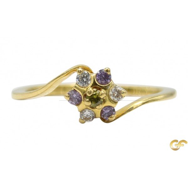 Floral 18ct Gold Ring