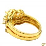 Gorgeous 22ct Gold Ring Set with Trinity Style Setting