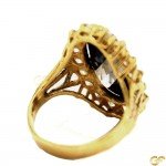 Gorgeous Ladies Ring with Black Stone