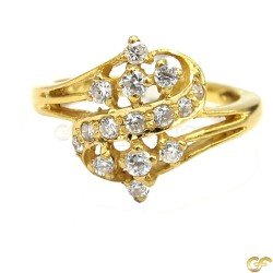 Gorgeous Swirl Design Ladies Ring