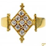 Lovely Diamond Shape Gold Ring