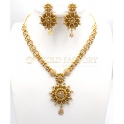 Antique Style 22ct Gold Necklace Set