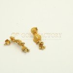 Pretty 22ct Gold Necklace Set with Choomki Earrings