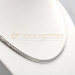 Stunning Weave Style White Gold Necklace