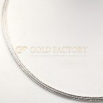 Stunning Weave Style White Gold Necklace