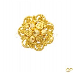 Beautiful Floral Needle & Thread Earrings