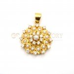 22ct Gold Pendant Set with Pearls