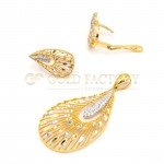 22ct Gold Pendant Set with Pearls