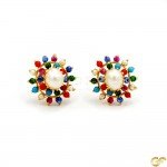 Stunning Precious Stones Pendant Set