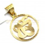 Lazer Cut Ek Onkar Pendant with Circle Border