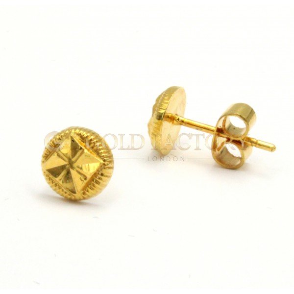 Lovely Beautiful Yellow Metal Studs