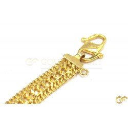 Triple Curb Design Bracelet