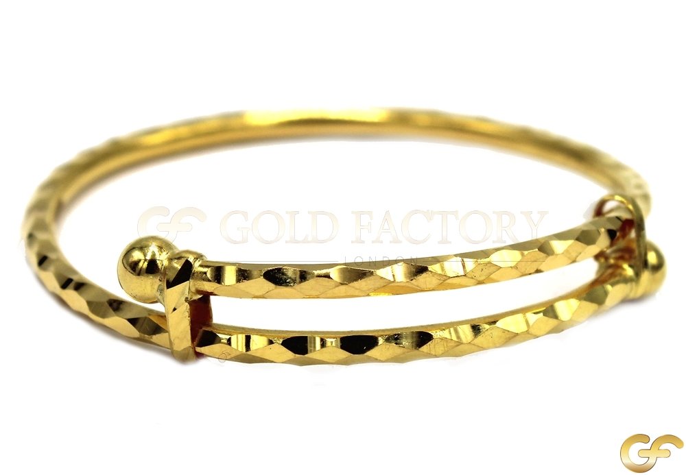 Multi-Panelled Wrap-Around Design Adjustable Baby Bangle/Kara