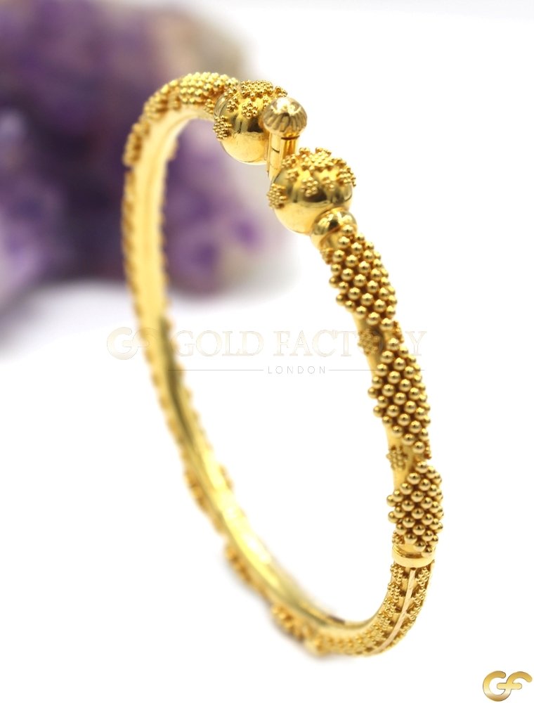 Pretty Single Gokhroo Style Screw Bangle