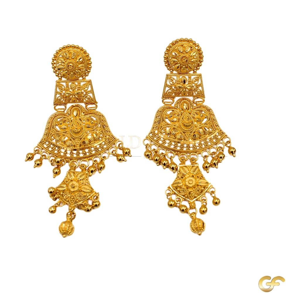 Stunning 22ct Gold Drop Earrings