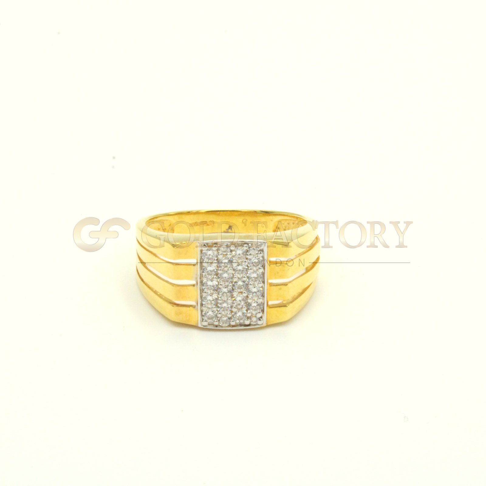9ct Yellow Gold Gents Ring