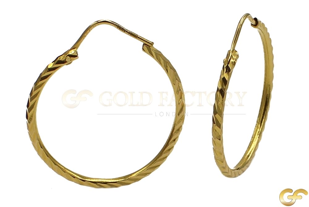 Stunning Lazer Cut Design Hoops with Defined Edges