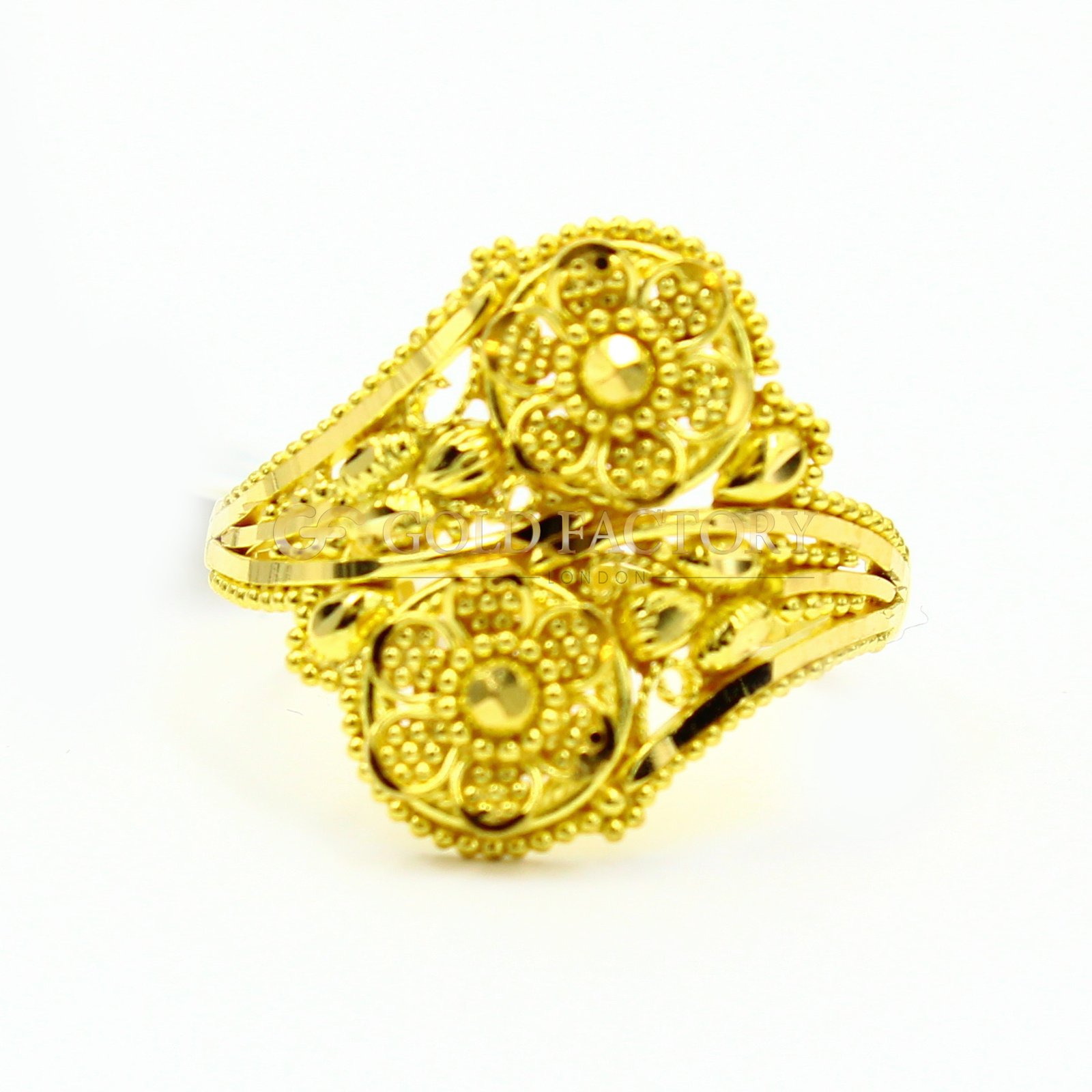 Beautiful Asymmetric 22ct Gold Ring