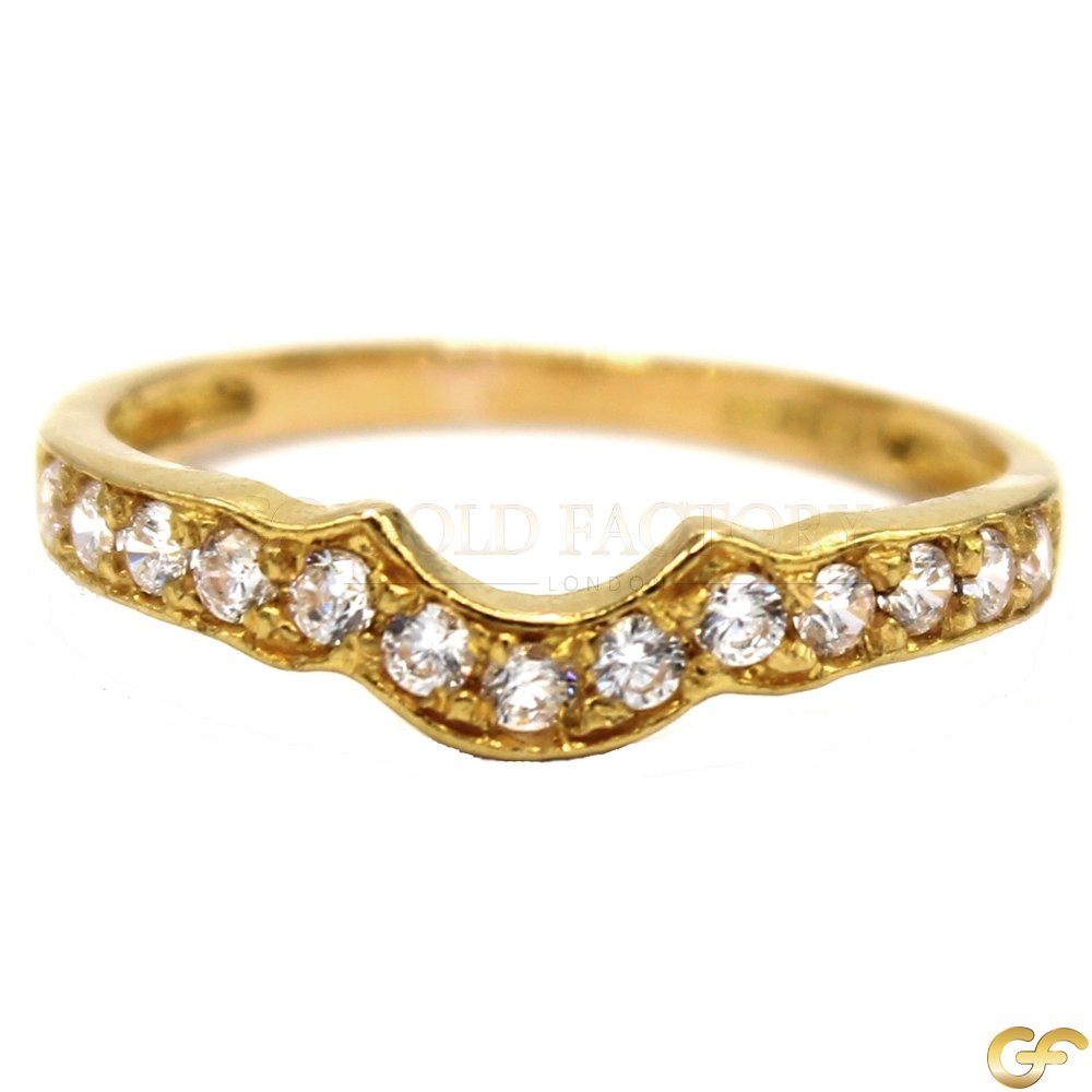 Pretty Curving Gold Ring